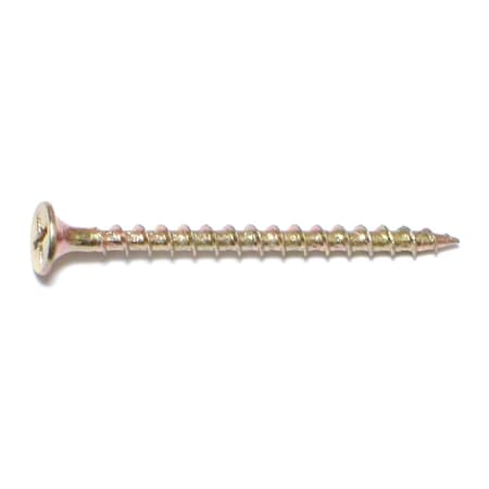 Midwest Fastener Drywall Screw, #6 x 2 in, Steel, Flat Head Phillips Drive, 35 PK 30624
